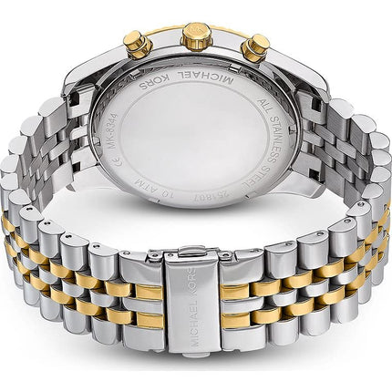 Michael Kors Analog White Dial Men's Stainless Steel Watch - MK8344 