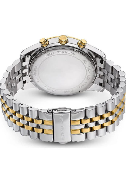 Michael Kors Analog White Dial Men's Stainless Steel Watch - MK8344 