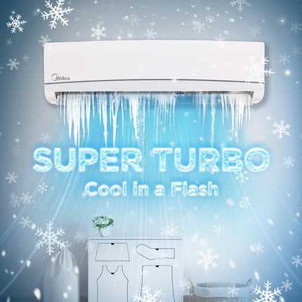 Midea 1.5 Ton 3 Star, AI Smart Wi-Fi Inverter Split AC (100% Copper, Convertible 4-in-1 Cooling at 52℃, HD PM2.5 Filter, SANTIS NEO DLX (Wi-Fi), MAI18SD3R35W0,White) 