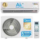 Midea 1 Ton 3 Star Smart Wi-Fi AI Gear Inverter Split AC (Copper, Convertible 4-in-1 Cooling,HD Filter with Auto Cleanser, SANTIS NEO DLX (Wi-Fi),MAI12SD3R35W0,White) 