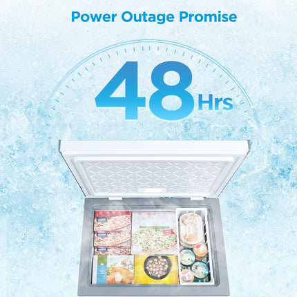 Midea MERC07C4BAWW 7.0 Cubic Feet Chest Freezer Cu.ft-Convertible, White 