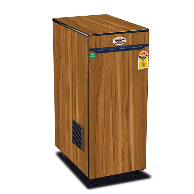 Milan Elenge Fully Automatic Domestic Flour Mill Machine - Atta Chakki, Aata Maker, Ghar Ghanti | 8-10 Kg/Hr Grinding Capacity, 4.5 Kg Hopper | 2880 RPM Motor | Low Voltage Operation (175V) (Wooden) 