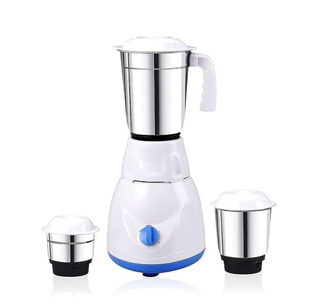 Milan Enterprices Imperial 550-Watt Mixer Grinder with 3 Jars (Powerful Motor with 2 Year Warranty White Blue) 