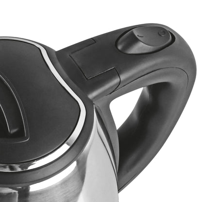 Milton Euroline Go Electro 1.2 Stainless Steel Electric Kettle, (1 Piece), 1.2 Litres, Silver | Power Indicator | 1500 Watts | Auto Cut-off | Detachable 360 Degree Connector | Boiler for Water 