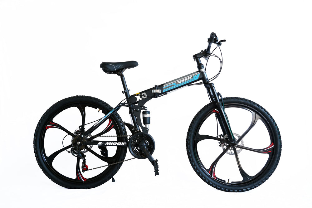 Mioox Foldable Fat Mountain Dual Bike With 26X2 Inch Tyres Folding Bike For Adults With 21 Gears (Frame - 26 Inch) (Black) price under 20000