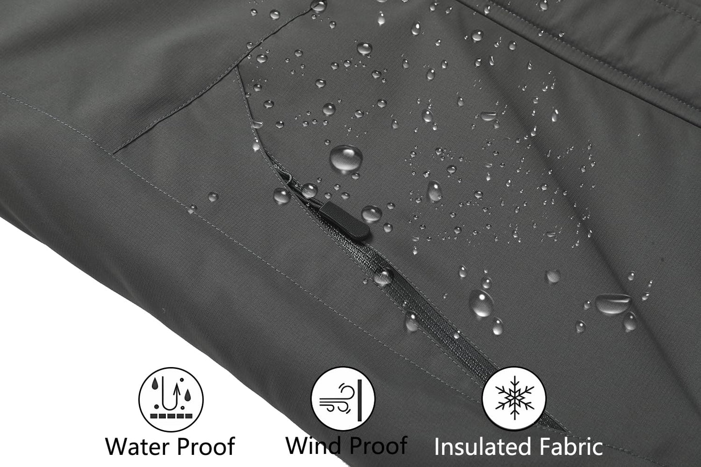 Moerdeng Womens Waterproof Ski Jacket Warm Winter Snow Coat Hooded Raincoat 