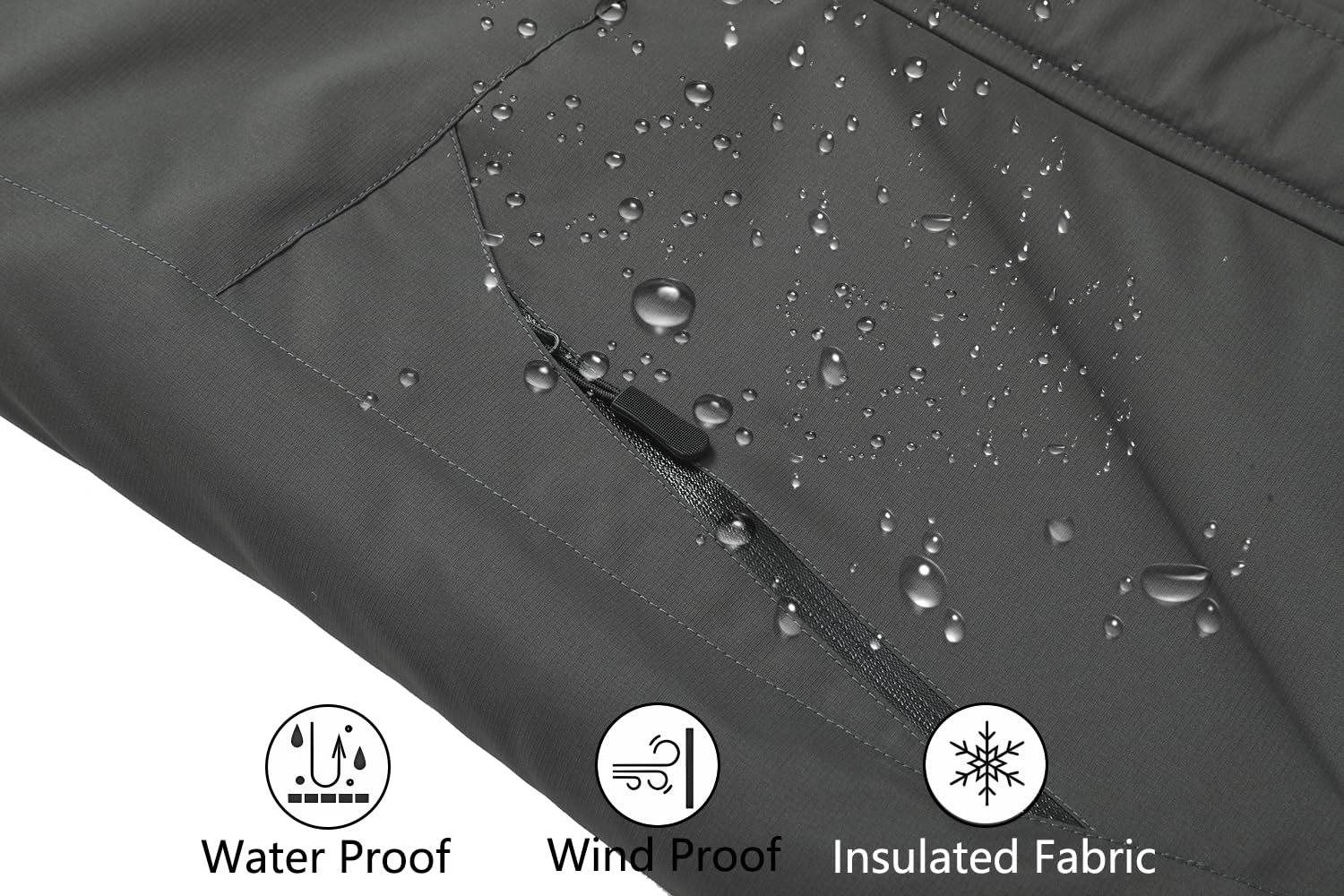Moerdeng Womens Waterproof Ski Jacket Warm Winter Snow Coat Hooded Raincoat 