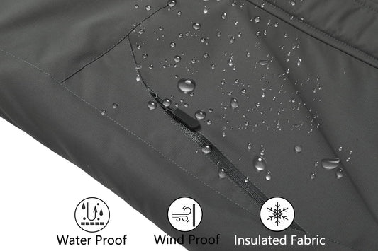 Moerdeng Womens Waterproof Ski Jacket Warm Winter Snow Coat Hooded Raincoat 