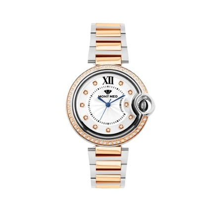 Mont Neo Women Quartz Silver Dial Analog Metal Watch 4510B-M1303 