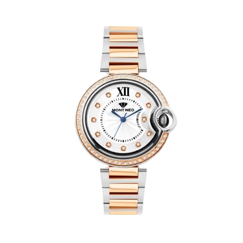 Mont Neo Women Quartz Silver Dial Analog Metal Watch 4510B-M1303 