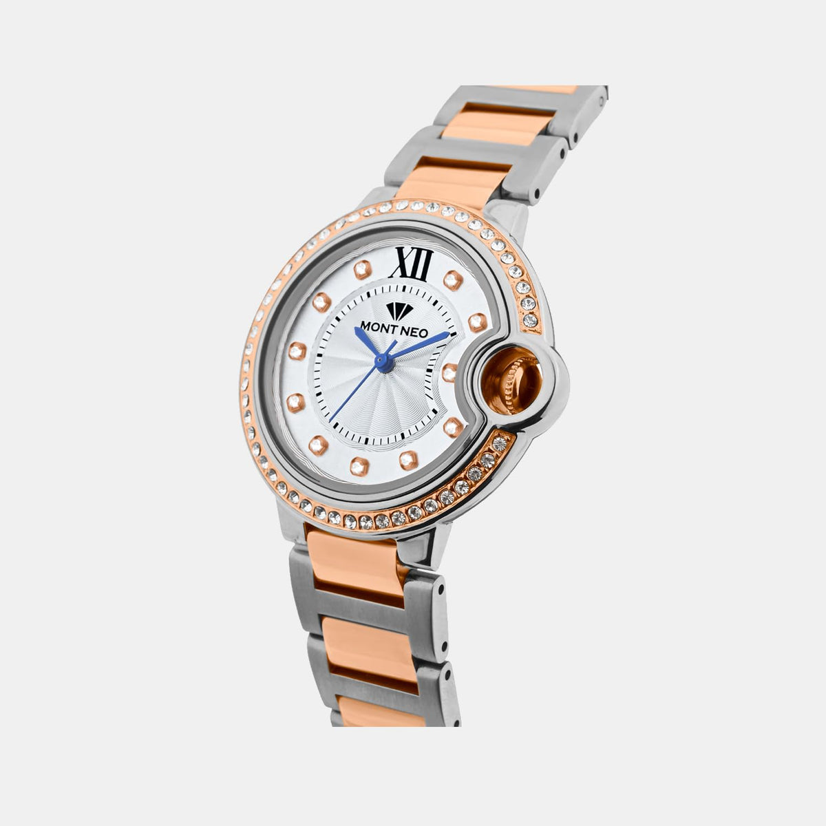 Mont Neo Women Quartz Silver Dial Analog Metal Watch 4510B-M1303 
