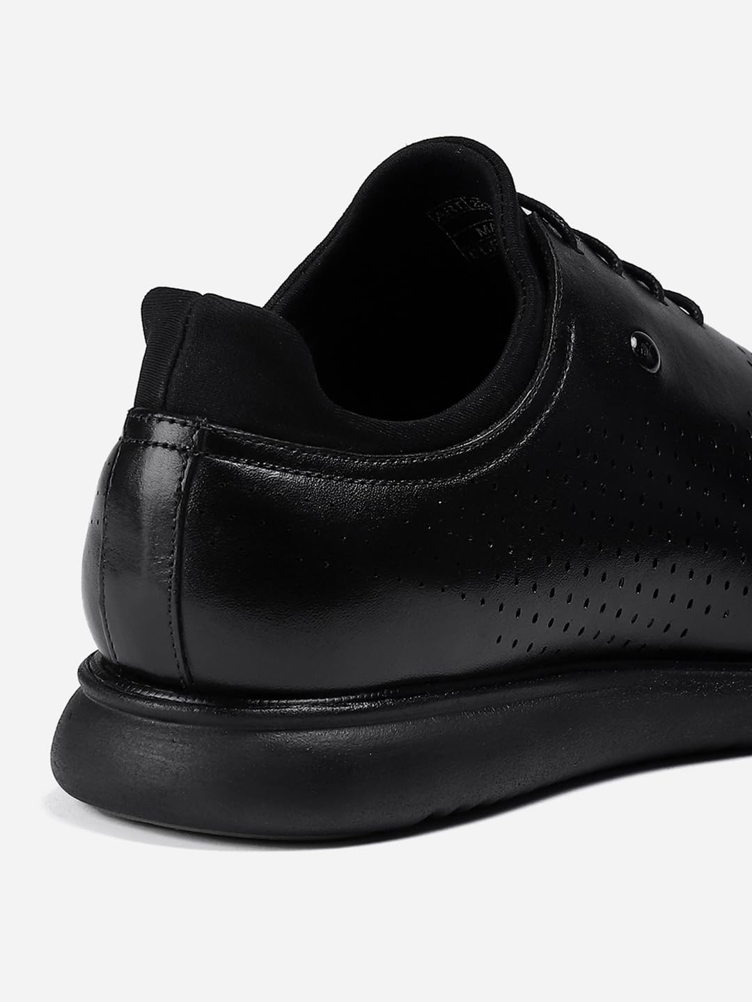 Monte Carlo Mens Black Solid Lace Up Genuine Leather Casual Shoes (201803FW-2-6) 