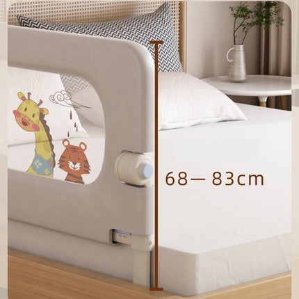Moppets Bed Rails for Baby Safety/Bed Side Protactor Guard from Falling with Instant Set up, 14 Level Hight Adjustment & Easy to Fold - (1.8 Meter/ 6FT) (1) 