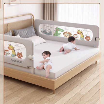 Moppets Bed Rails for Baby Safety/Bed Side Protactor Guard from Falling with Instant Set up, 14 Level Hight Adjustment & Easy to Fold - (1.8 Meter/ 6FT) (1) 