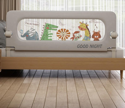 Moppets Bed Rails for Baby Safety/Bed Side Protactor Guard from Falling with Instant Set up, 14 Level Hight Adjustment & Easy to Fold - (1.8 Meter/ 6FT) (1) 
