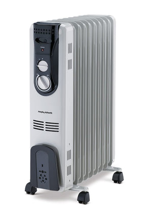Morphy Richards OFR 09 Fin Oil Filled Room Heater 2000 Watt Grey ISI Approved 