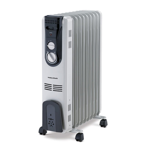 Morphy Richards OFR 09 Fin Oil Filled Room Heater 2000 Watt Grey ISI Approved 