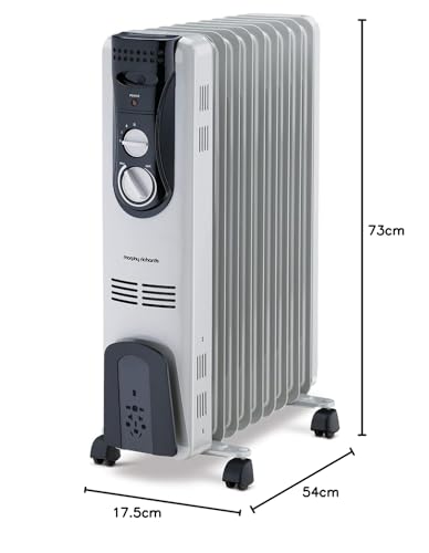 Morphy Richards OFR 09 Fin Oil Filled Room Heater 2000 Watt Grey ISI Approved 