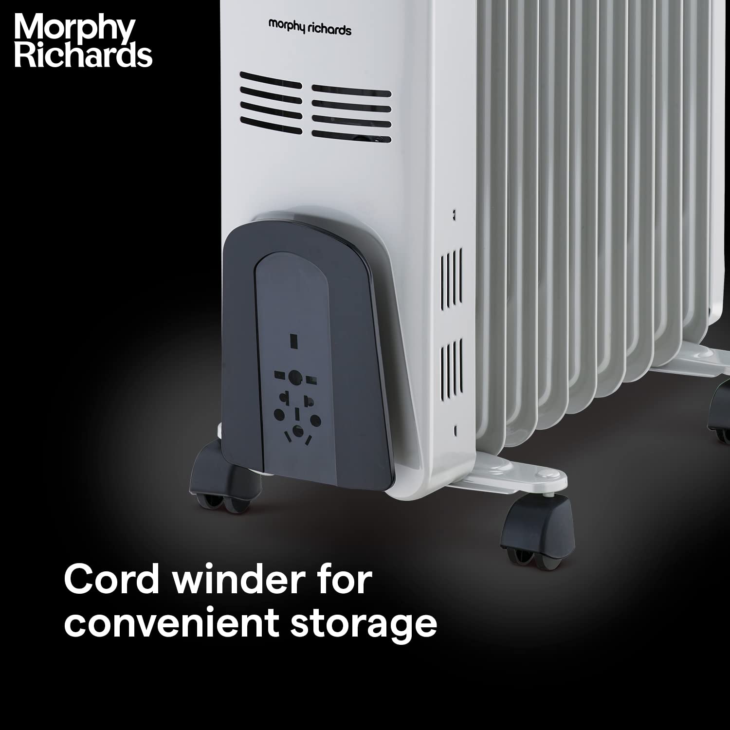 Morphy Richards OFR 09 Fin Oil Filled Room Heater 2000 Watt Grey ISI Approved 