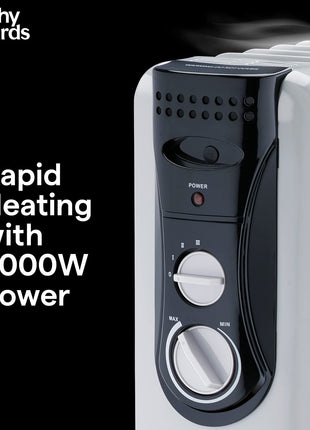 Morphy Richards OFR 09 Fin Oil Filled Room Heater 2000 Watt Grey ISI Approved 