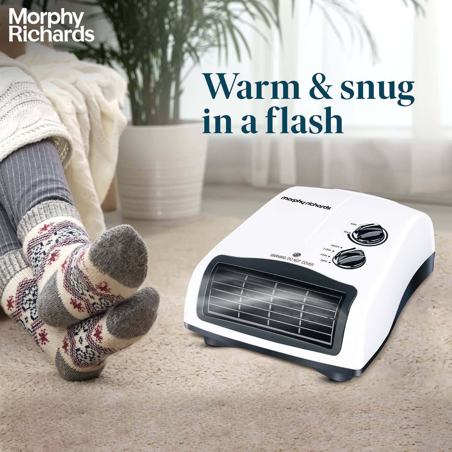 Morphy Richards Orbit 2000 Watts PTC Room Heater (White) 