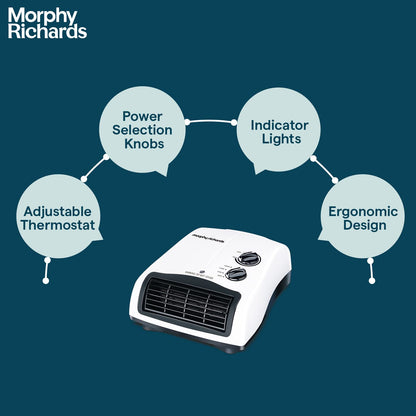Morphy Richards Orbit 2000 Watts PTC Room Heater (White) 
