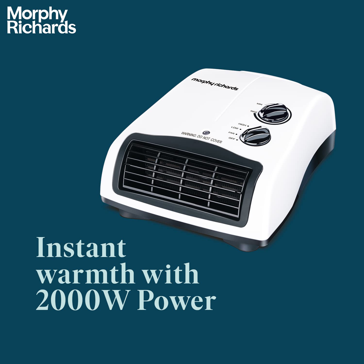 Morphy Richards Orbit 2000 Watts PTC Room Heater (White) 