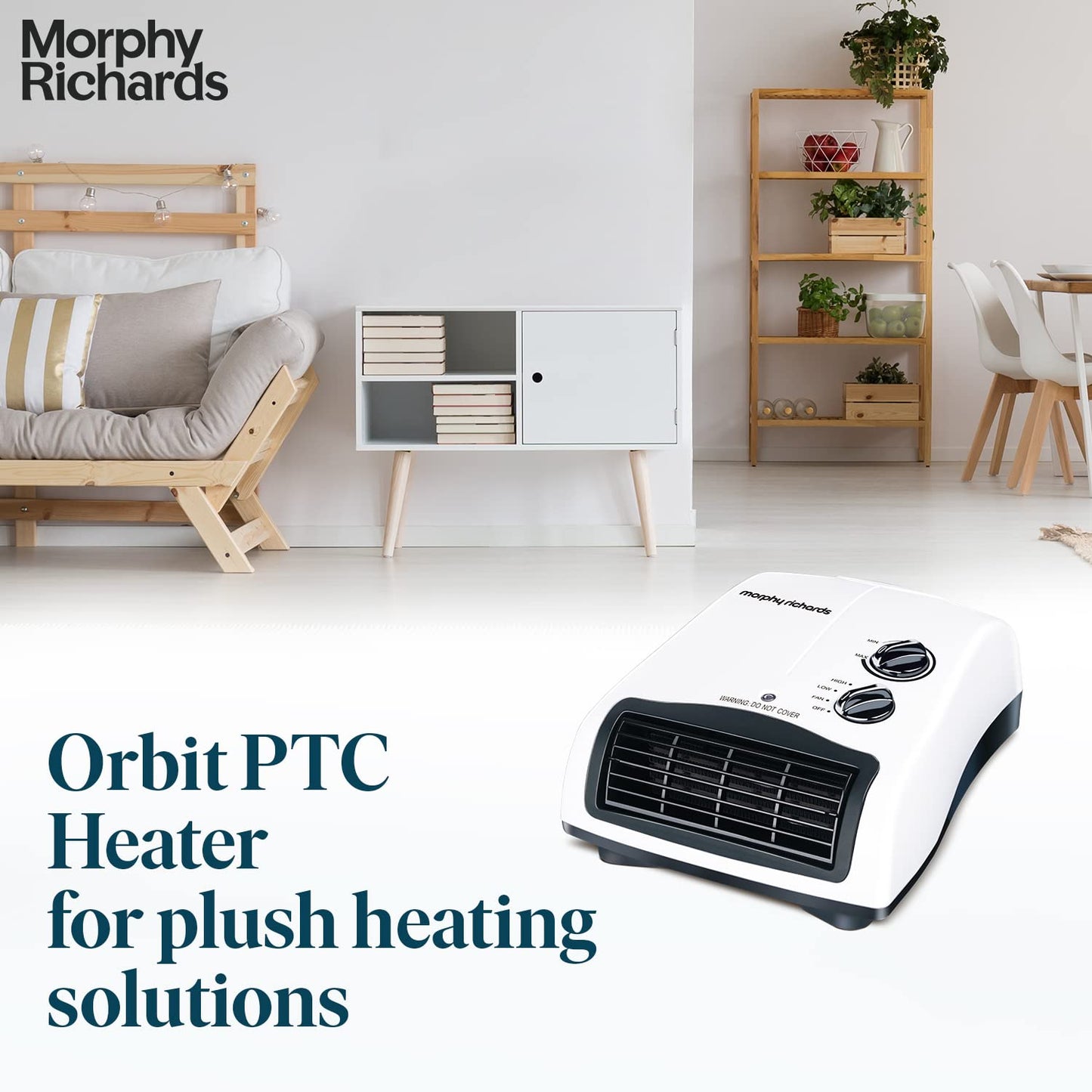 Morphy Richards Orbit 2000 Watts PTC Room Heater (White) 