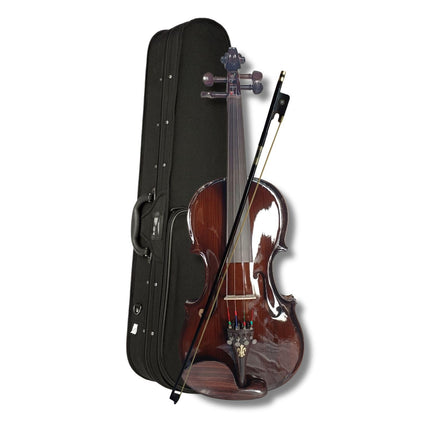 Musical Works Quality Violin Bakan Wood for Music Enthusiasts and Students With Box,Bow,Rosin All accessories are made by pure wood, no plastic used. 