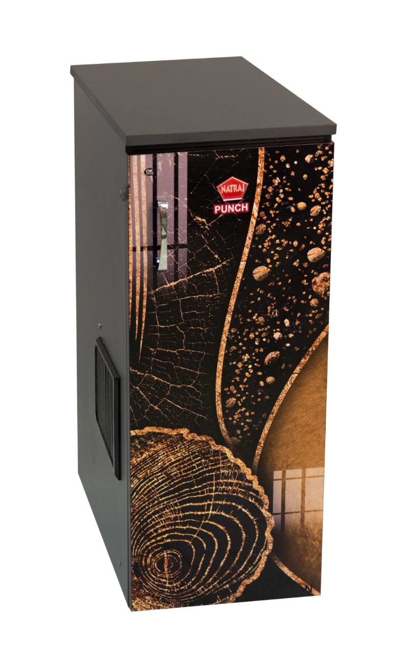 NATRAJ Punch Fully Automatic Domestic Flourmill Atta Chakki - Retains Nutrients High Capacity - 7 Sieves,1 HP Motor 7-10 Kg/Hr Grinding Capacity Aata Maker - Brown Stainless Steel 