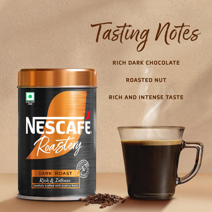 NESCAFE Roastery | Premium Imported Coffee | Dark Roast | Crafted by Master Roasters |Elevate your Coffee Experience | Rich & Intense Taste | 95g Tin (New Launch) Can 