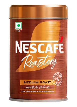 NESCAFE Roastery | Premium Imported Coffee | Medium Roast | Crafted by Master Roasters |Elevate your Coffee Experience | Rich & Intense Taste | 95g Tin (New Launch) Canister 