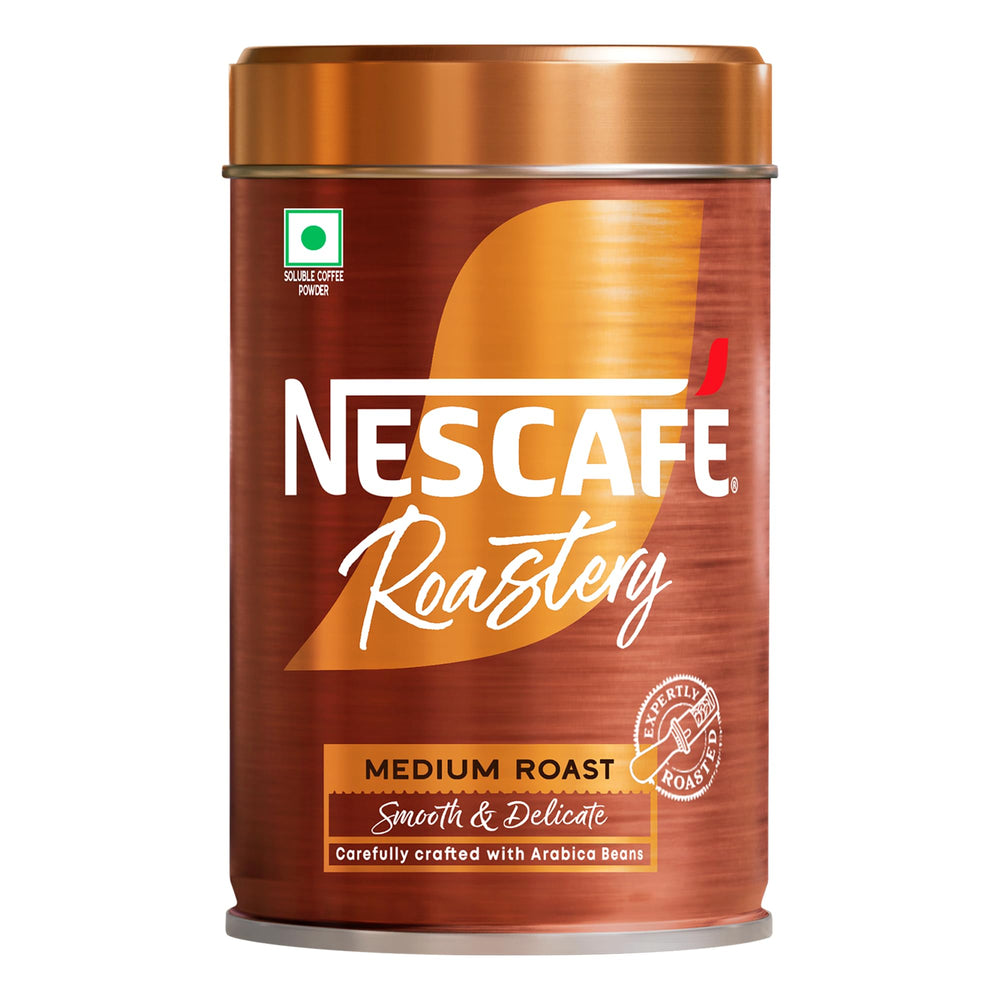 NESCAFE Roastery | Premium Imported Coffee | Medium Roast | Crafted by Master Roasters |Elevate your Coffee Experience | Rich & Intense Taste | 95g Tin (New Launch) Canister