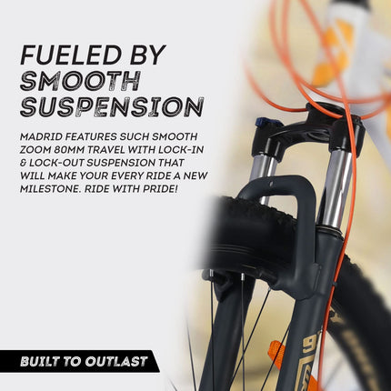 NINETY ONE E Cycle Series (Madrid - White Yellow, 27.5T - 21 Speed) 