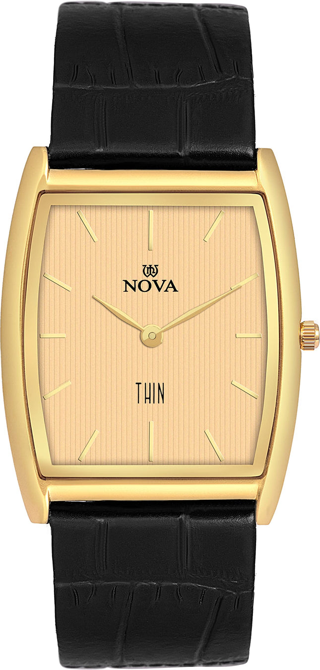 NOVA Slim Watch Men and Women Golden Slim Series Analog Watch - for Men & Women 