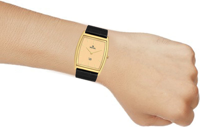NOVA Slim Watch Men and Women Golden Slim Series Analog Watch - for Men & Women 