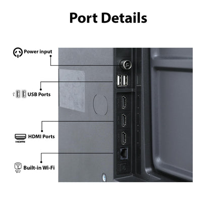 NU 80 cm (32 Inches) New 2025 Borderless Series 720p HD Smart Google TV LED32HGNX 