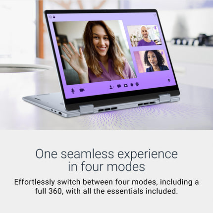 New Dell 14 Plus 2-in-1 Touch Laptop, AI Enabled Intel Core Ultra 5 226V, 16GB LPDDR5X, 512Gb SSD, Intel Arc Graphics, 14" FHD+ 300nits WVA Display, Backlit Keyboard + FPR, Ice Blue, 1.61 Kg 