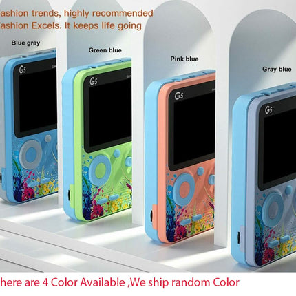 New World G5 Video Game for Kids, Handheld 500 in 1 Games for Kids, Handheld Video Game Game Box with TV Output Gaming Console, Rechargeable Video Game for Kids 