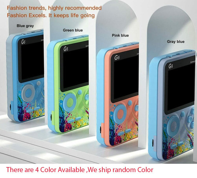 New World G5 Video Game for Kids, Handheld 500 in 1 Games for Kids, Handheld Video Game Game Box with TV Output Gaming Console, Rechargeable Video Game for Kids 