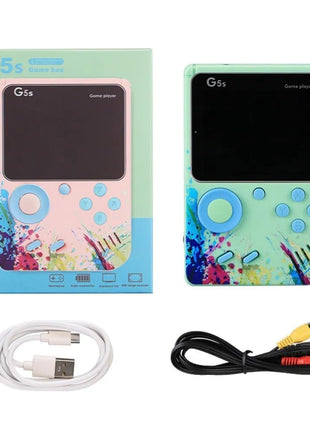 New World G5 Video Game for Kids, Handheld 500 in 1 Games for Kids, Handheld Video Game Game Box with TV Output Gaming Console, Rechargeable Video Game for Kids 