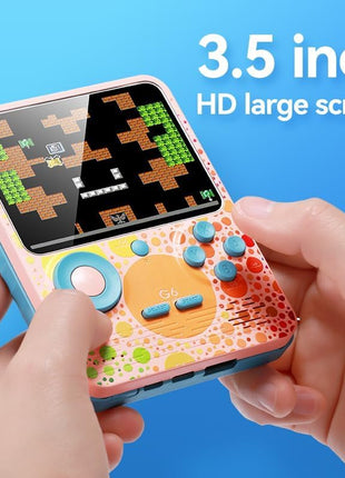 New World G5 Video Game for Kids, Handheld 500 in 1 Games for Kids, Handheld Video Game Game Box with TV Output Gaming Console, Rechargeable Video Game for Kids 