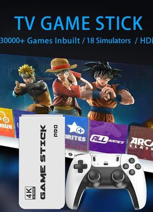 New World M15 Gaming Console with Game Stick, 1080p HD, Plug & Play TV Video Game Set for 2 Player, 2.4G Wireless, 10 Emulators, 