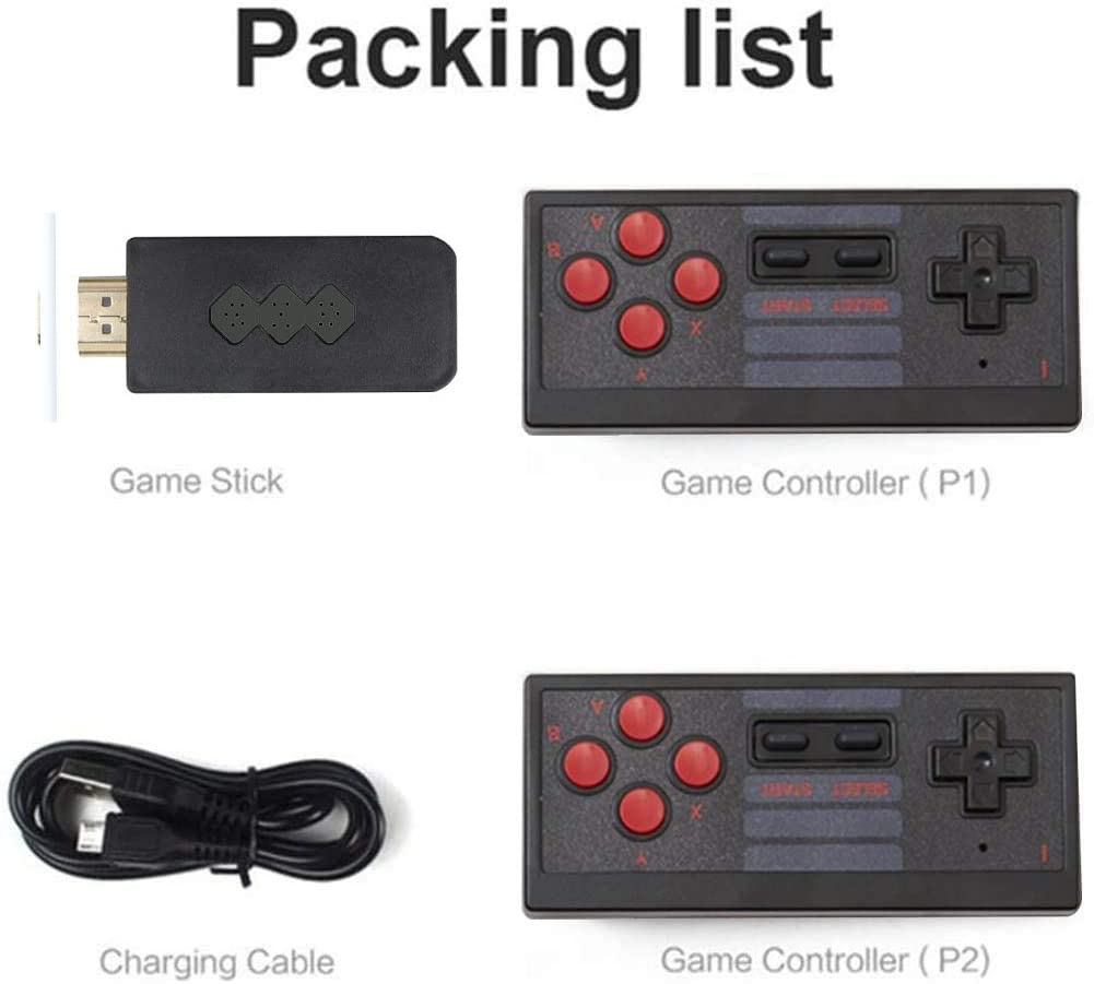 New World Mini Retro Classic Game Console,Plug & Play Wireless TV Video Game Console 4K HDMI Video Games Handheld Retro Gamepad Controller, TV Game Box Controller 