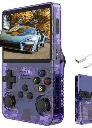 New World R36S Retro Handheld Video Game Console 3.5 inch Retro Handheld Video Games Consoles Built-in Rechargeable Battery Portable Style Hand Held Game Consoles 