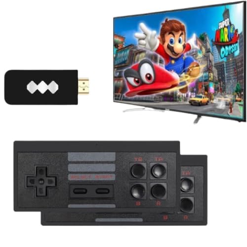 New World TV Video Games Old Arcade Classic Retro TV Game Console HDMI Version Game Stick with 2 Wireless Controller Best Gift for Kids 