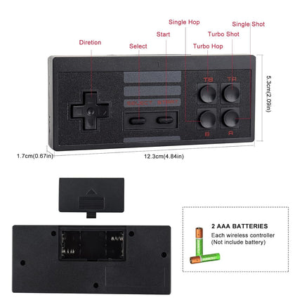 New World TV Video Games Old Arcade Classic Retro TV Game Console HDMI Version Game Stick with 2 Wireless Controller Best Gift for Kids 