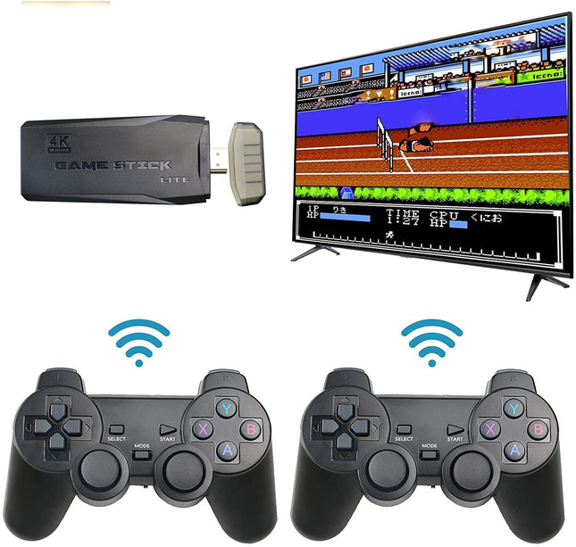 New World TV Video Games for Kids Wireless 64GB Memory, HD Classic Games Console with TF Card, 9 Emulator Console, HDMI Output TV Video Game Console Game Stick 