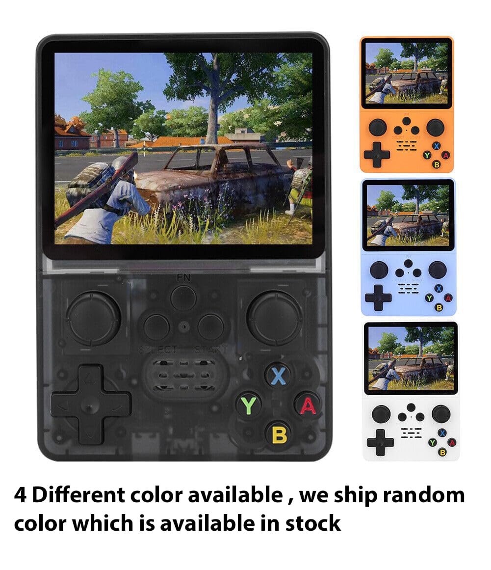 New World X-Ninja R35S Retro Video Game Console 64GB Mini Handheld Classic Games Support PS P Games 3.5-inch IPS Screen Dual 3D Joystick 
