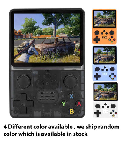 New World X-Ninja R35S Retro Video Game Console 64GB Mini Handheld Classic Games Support PS P Games 3.5-inch IPS Screen Dual 3D Joystick 